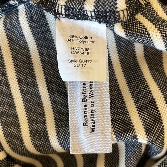 Madewell Stripe Navy Dress - Picture 4 of 6